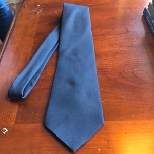 All silk navy neck tie
